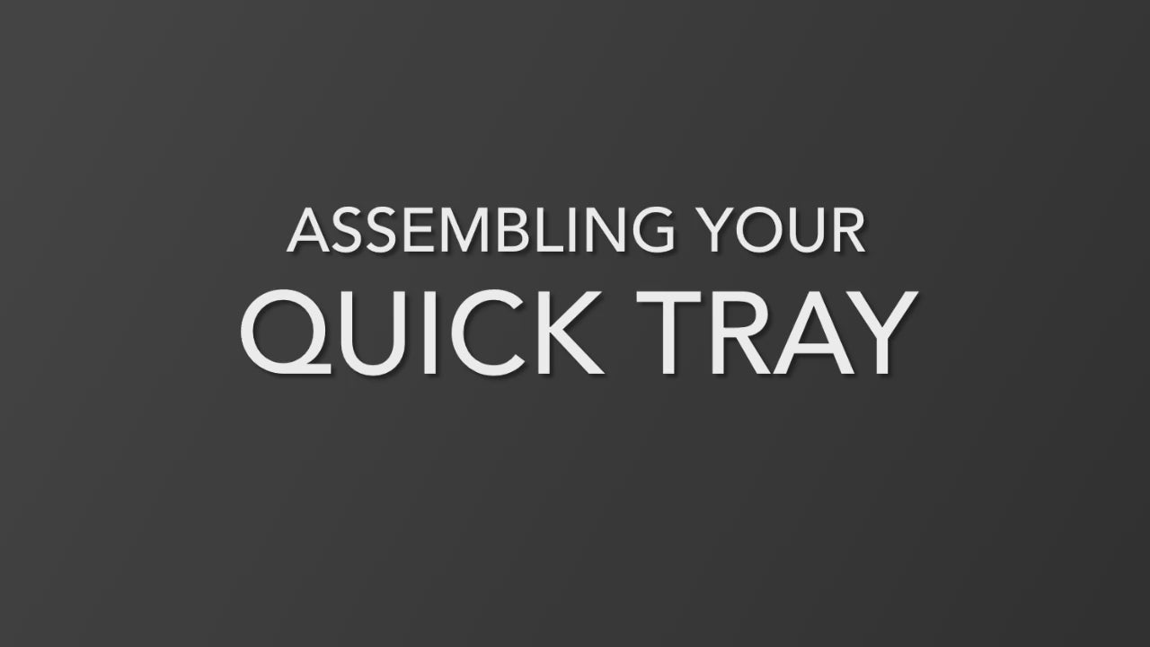 ASSEMBLING YOUR QUICK TRAY (tools needed: 5/32" Allen Wrench, 9/16" & 1/2" Socket Wrench, 9/16" Standard Wrench)